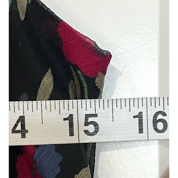 Ralph Lauren Petite Floral Sleeveless V-Neck Flowy Midi Dress 10 Whimsical - Picture 7 of 11